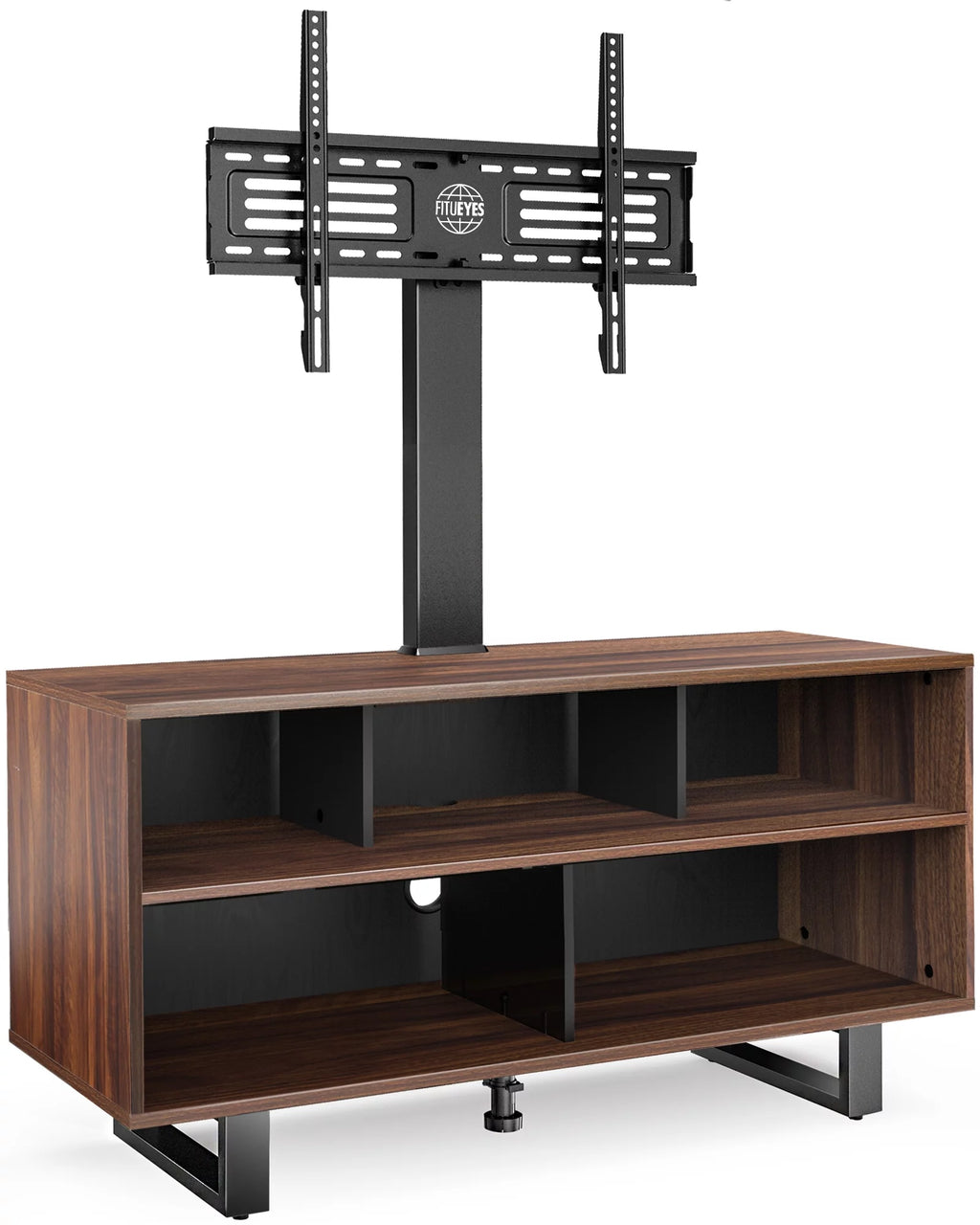 Swivel Wood Storage TV Stand with Mount up to 70 Inch W153