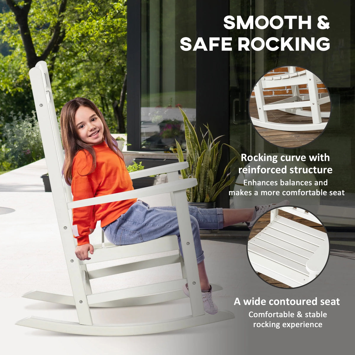 HDPE Outdoor Rocking Chair P27121