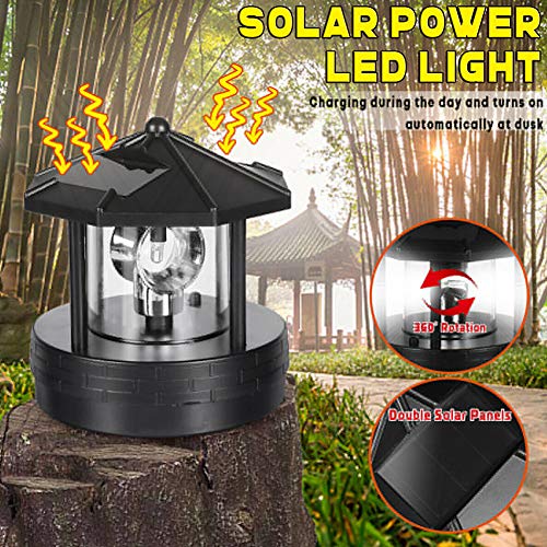 Black Rotatable Waterproof Solar Lights M66948