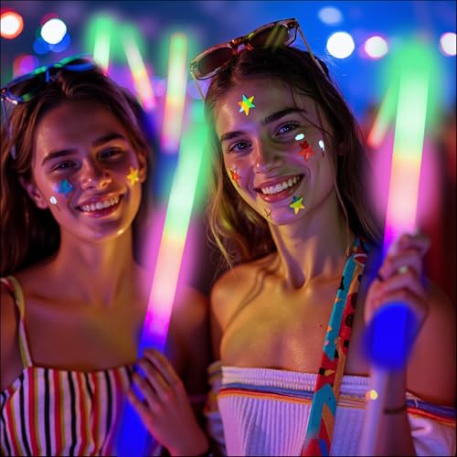 12 PCS Foam Glow Sticks with 3 Modes P3817