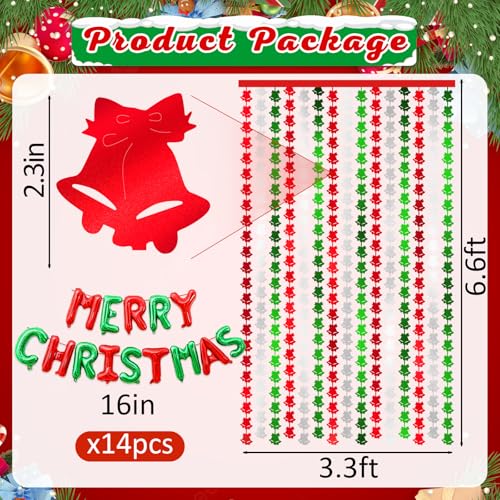 Christmas Foil Fringe Curtains with Balloons G761616