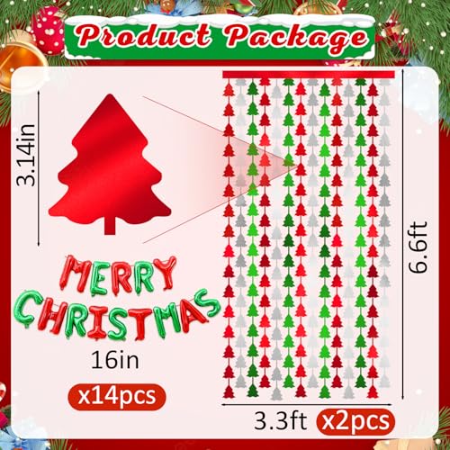 Christmas Foil Fringe Curtains with Balloons G761616