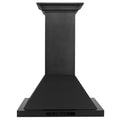 36 in. Convertible Vent Wall Mount Range Hood in Black Stainless Steel with Crown Molding B8879
