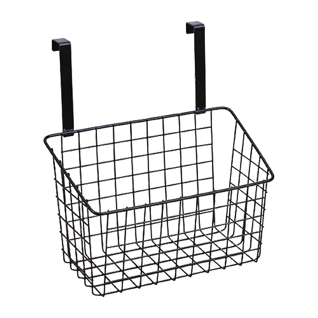 Iron Mesh Shelf Basket Cupboard Cabinet Door Organizer Rack Z375028