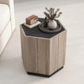 Hexagonal End Table with Drawer G498