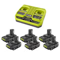 18V 1.5 Ah Batteries with Dual-Port Charger Starter Kit S766329