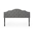 Upholstered King/California King Headboard Charcoal Gray Black F72981