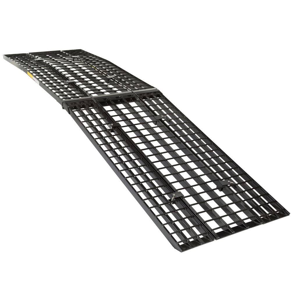 Black Arched Aluminum Motorcycle Loading Ramps Y38894