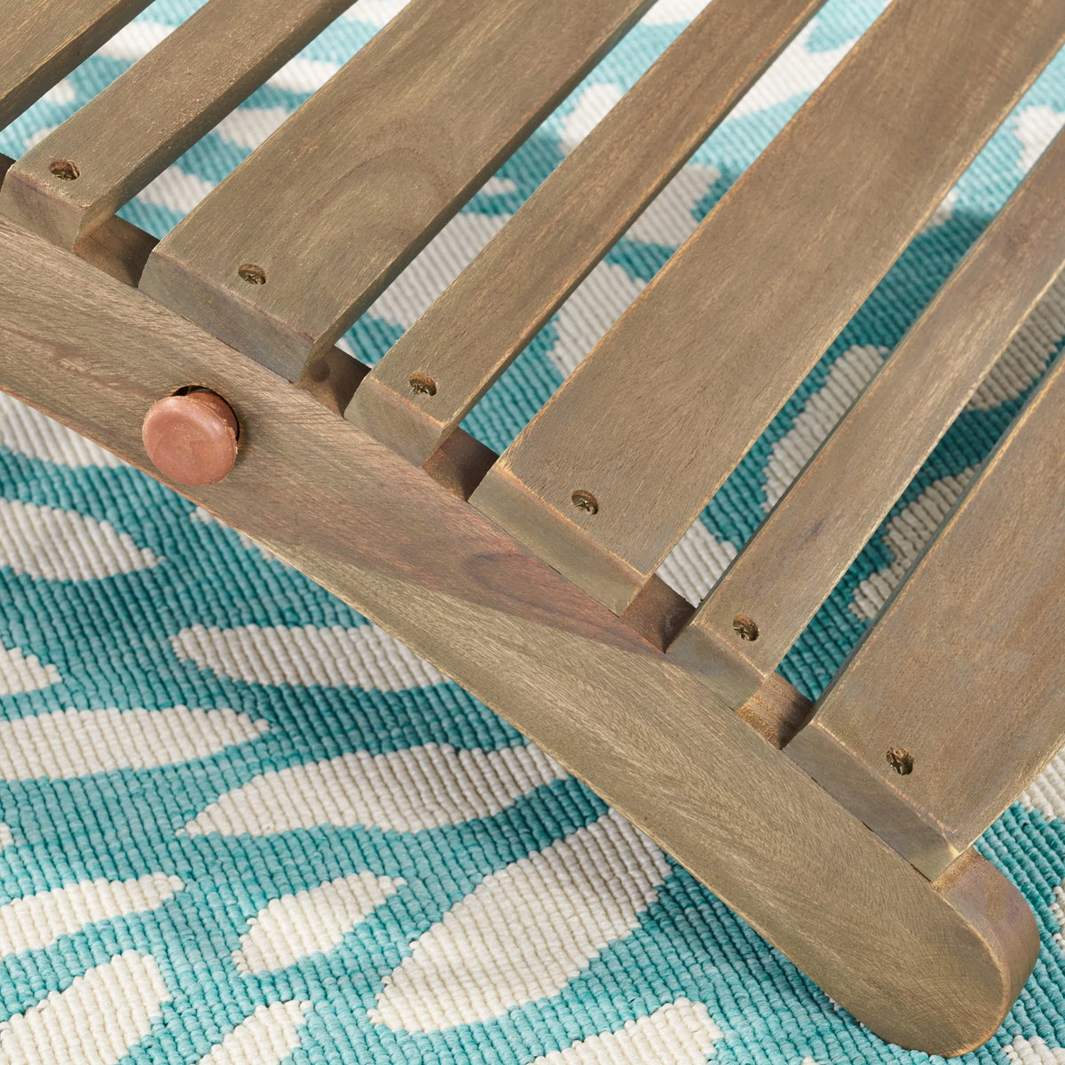 Gray Acacia Wood Foldable Chaise Lounge Set of 2 R600