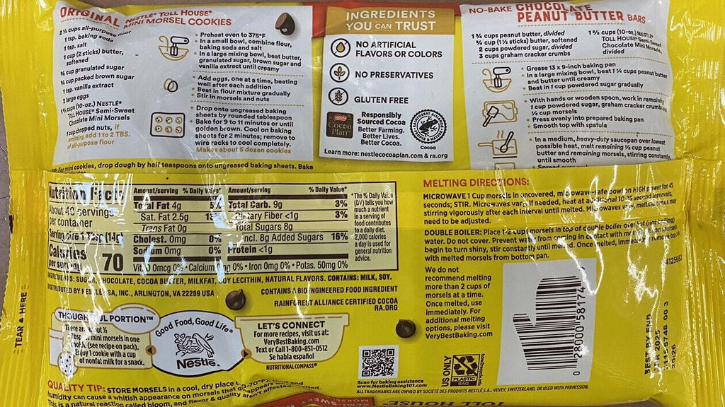 Semi Sweet Mini Chocolate Chips 20 oz 2 Pack W91391