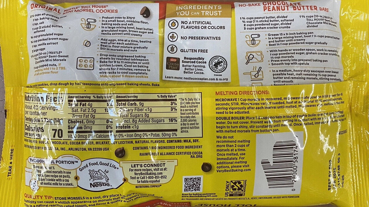 Semi Sweet Mini Chocolate Chips 20 oz 2 Pack W91391
